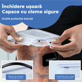 Set 24 Recipiente pentru Alimente, Închidere Ermetică, Fără BPA, Etichete, Marker și Linguri