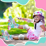 Role Reglabile L 38-41, Roți Luminoase Silicon, Rulmenți ABEC-7, Model Unicorn