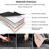 Set 2 Huse Impermeabile pentru Scaune Auto, cu Buzunar și Pernuțe pentru Centura de Siguranță, Negru