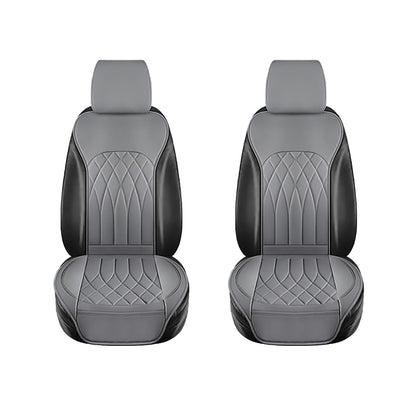 Set 2 Huse Impermeabile pentru Scaune Auto cu Buzunar și Pernițe pentru Centura de Siguranță, Gri