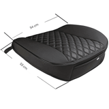 Husă Auto Universală 54 x 53 cm, Anti-Alunecare, Piele PU Matlasată, Design Elegant cu Buzunar de Depozitare, Negru