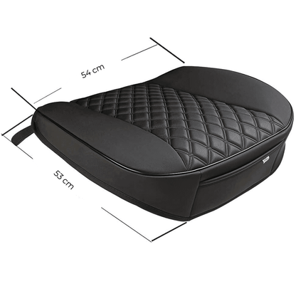 Husă Auto Universală 54 x 53 cm, Anti-Alunecare, Piele PU Matlasată, Design Elegant cu Buzunar de Depozitare, Negru