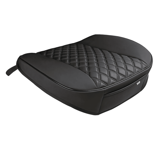 Husă Auto Universală 51 x 52 cm, Anti-Alunecare, Piele PU Matlasată, Design Elegant cu Buzunar de Depozitare, Negru.