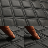 Husă Auto Universală 51 x 52 cm, Anti-Alunecare, Piele PU Matlasată, Design Elegant cu Buzunar de Depozitare, Negru.