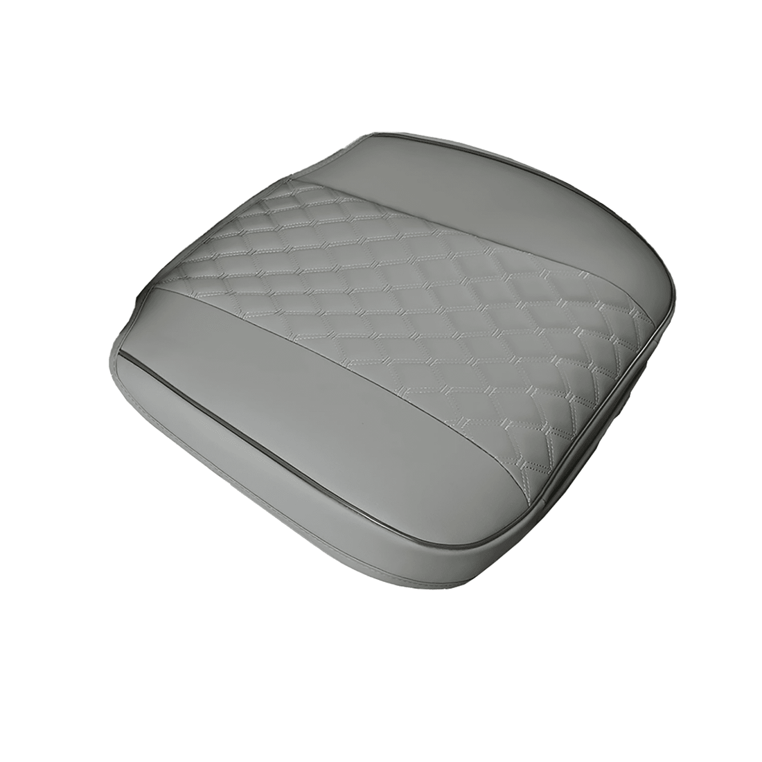 Husă Auto Universală 51 x 52 cm, Anti-Alunecare, Piele PU Matlasată, Design Elegant cu Buzunar de Depozitare, Gri