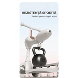 Trotinetă Copii 2 în 1 cu Șezut, Roți Luminoase, 1-5 Ani, 60 kg, Alb.
