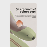 Trotinetă Copii 2 în 1 cu Șezut, Roți Luminoase, 1-5 Ani, 33 kg, Alb