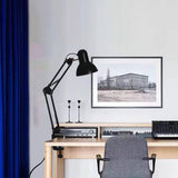 Lampă Birou cu Braț Reglabil, Design Versatil, Prindere cu Clemă, Negru
