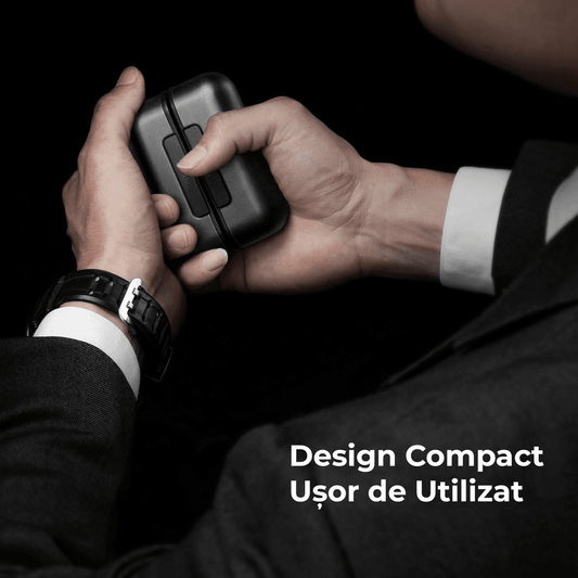 Set Încălzitoare de Mâini Reîncărcabile, Magnetice, 16 Ore de Căldură, 4 Nivele Până la 58°C, Încărcător Portabil USB-C 10000mAh, Negru