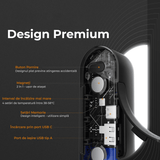 Set Încălzitoare de Mâini Reîncărcabile, Magnetice, 16 Ore de Căldură, 4 Nivele Până la 58°C, Încărcător Portabil USB-C 10000mAh, Negru