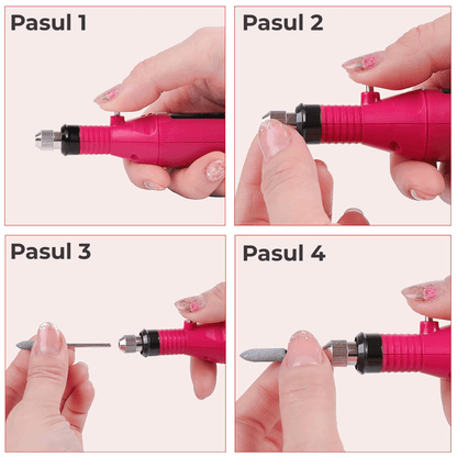 Set 30 capete freză Elindor, universale