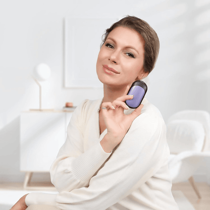 Set 2 Încălzitoare de Mâini Slim, Magnetice și Reîncărcabile, cu 3 Setări de Căldură, Electrice și Portabile, Violet