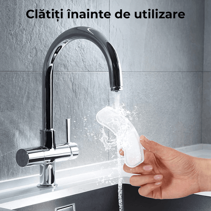 Set 6 Filtre de Rezervă pentru Dispenser Apă Elindor WF010, Purificare cu Carbon Activ, Elimină Impurități și Fire de Păr