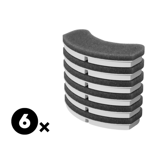 Set 6 Filtre de Rezervă pentru Dispenser Apă Elindor WF010, Purificare cu Carbon Activ, Elimină Impurități și Fire de Păr