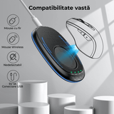 Mouse Jiggler Slim, Nedetectabil, Silentios, Timer, Buton ON-OFF, Fără Driver, Lumina Ambientală, Negru