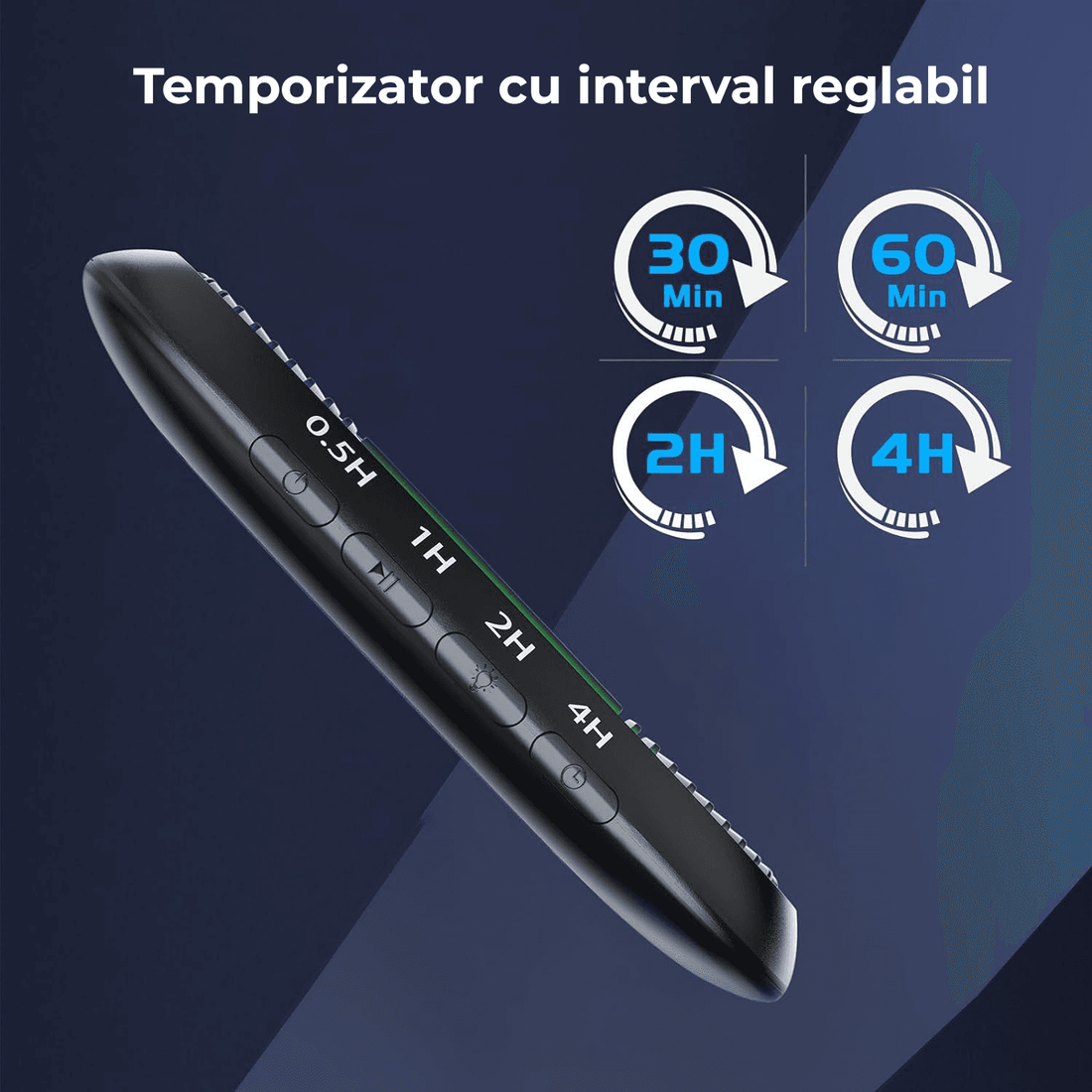 Mouse Jiggler Ultra Slim, Silentios, Timer Reglabil, Buton ON-OFF, Nedetectabil, Iluminare Ambientală, Negru