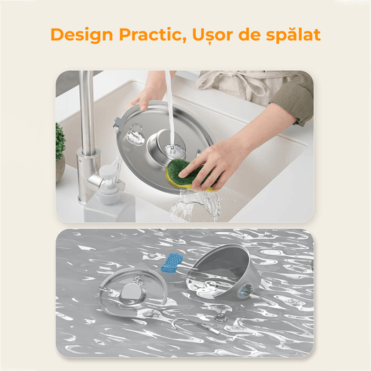 Dispenser Apă Automat pentru Pisici și Câini, 3.2L, Oțel Inoxidabil, Argintiu