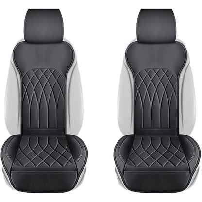 Set 2 Huse Impermeabile pentru Scaune Auto, cu Buzunar și Pernuțe pentru Centura de Siguranță, Negru