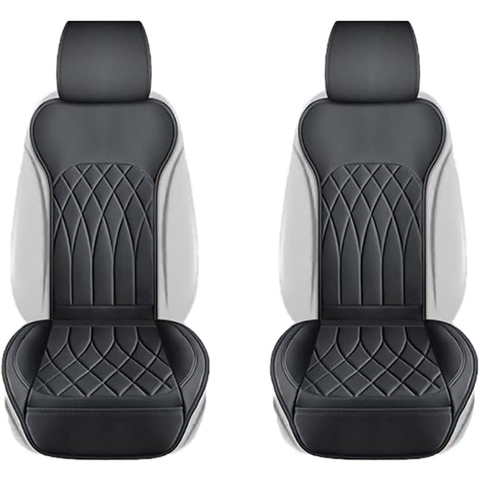 Set 2 Huse Impermeabile pentru Scaune Auto, cu Buzunar și Pernuțe pentru Centura de Siguranță, Negru