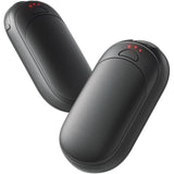 Set 2 Încălzitoare de Mâini Slim, Magnetice, Reîncărcabile, cu 3 Setări de Căldură, Electrice, Portabile, Negru