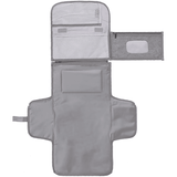 Set portabil pentru schimbat scutece, buzunar inteligent pentru șervețele, impermeabil, gri.