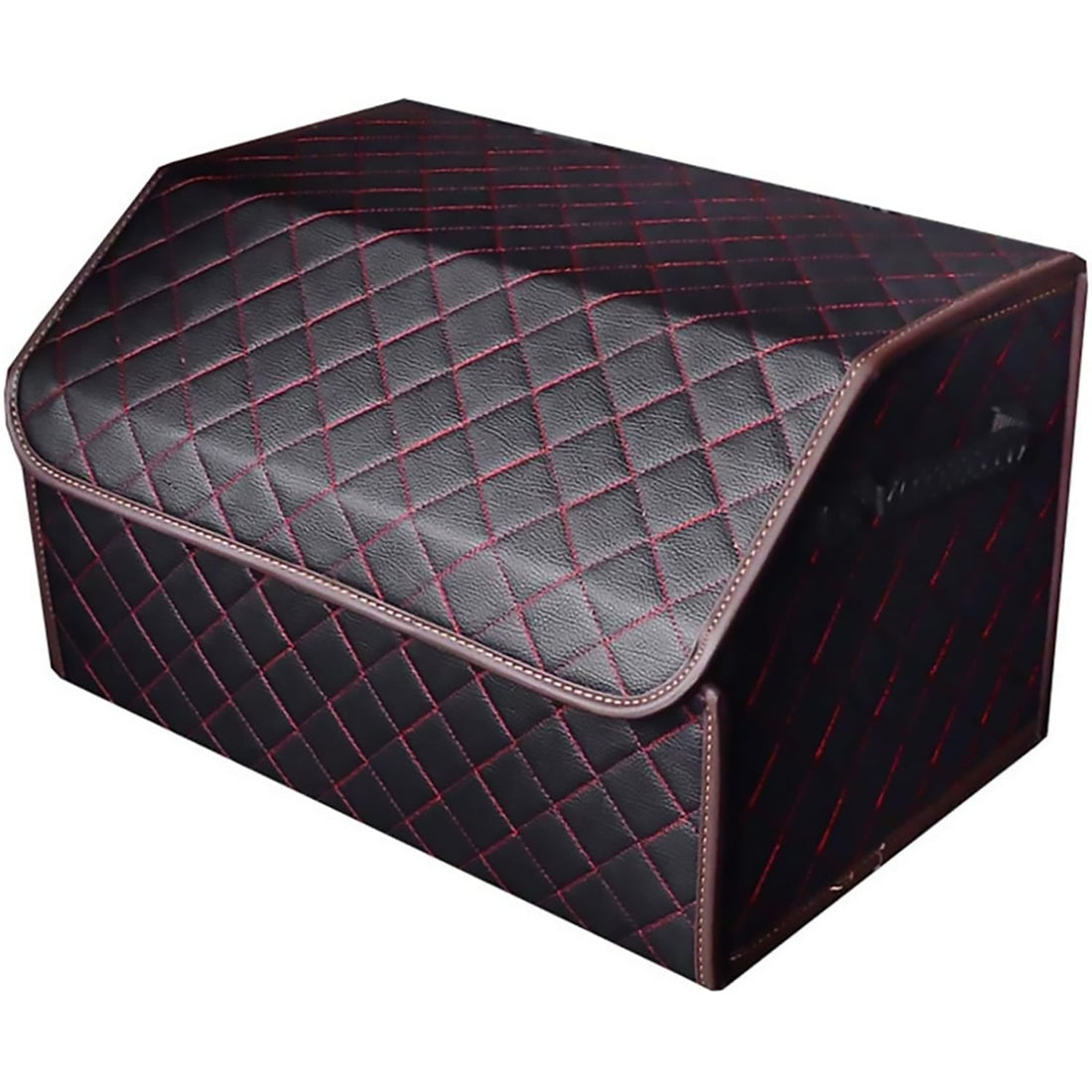 Organizator Portbagaj Auto Premium, Multifuncțional, 36 cm, Pliabil, Negru/Roșu