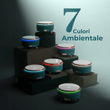 Difuzor de Ulei Esențial și Umidificator de Aer, 500 ml, 7 Culori Ambientale, Textură de Marmură, Verde