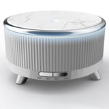 Difuzor de Ulei Esențial și Umidificator de Aer, 500 ml, 7 Culori Ambientale, Textură de Marmură, Gri