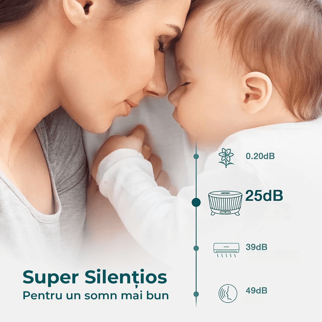 Difuzor de Ulei Esențial și Umidificator de Aer, 500 ml, 7 Culori Ambientale, Textură de Marmură, Indigo