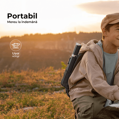 Trepied Portabil Telefon, Selfie Stick cu Telecomandă, Suport 160 cm, Negru