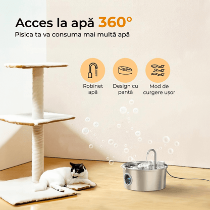 Dispenser apă automat, Inox 304, 3.2L, Argintiu