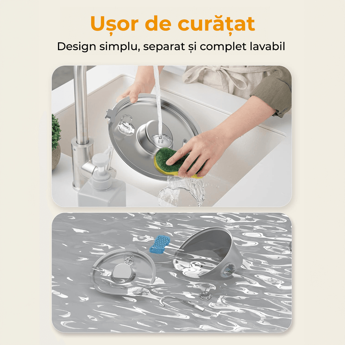 Dispenser apă automat, Inox 304, 3.2L, Argintiu