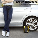 Compresor Auto Digital Portabil cu LED de Urgență, DC 12V, 120W, 6.9 Bari, Cablu 3.6m, Oprire Automată, Negru/Galben