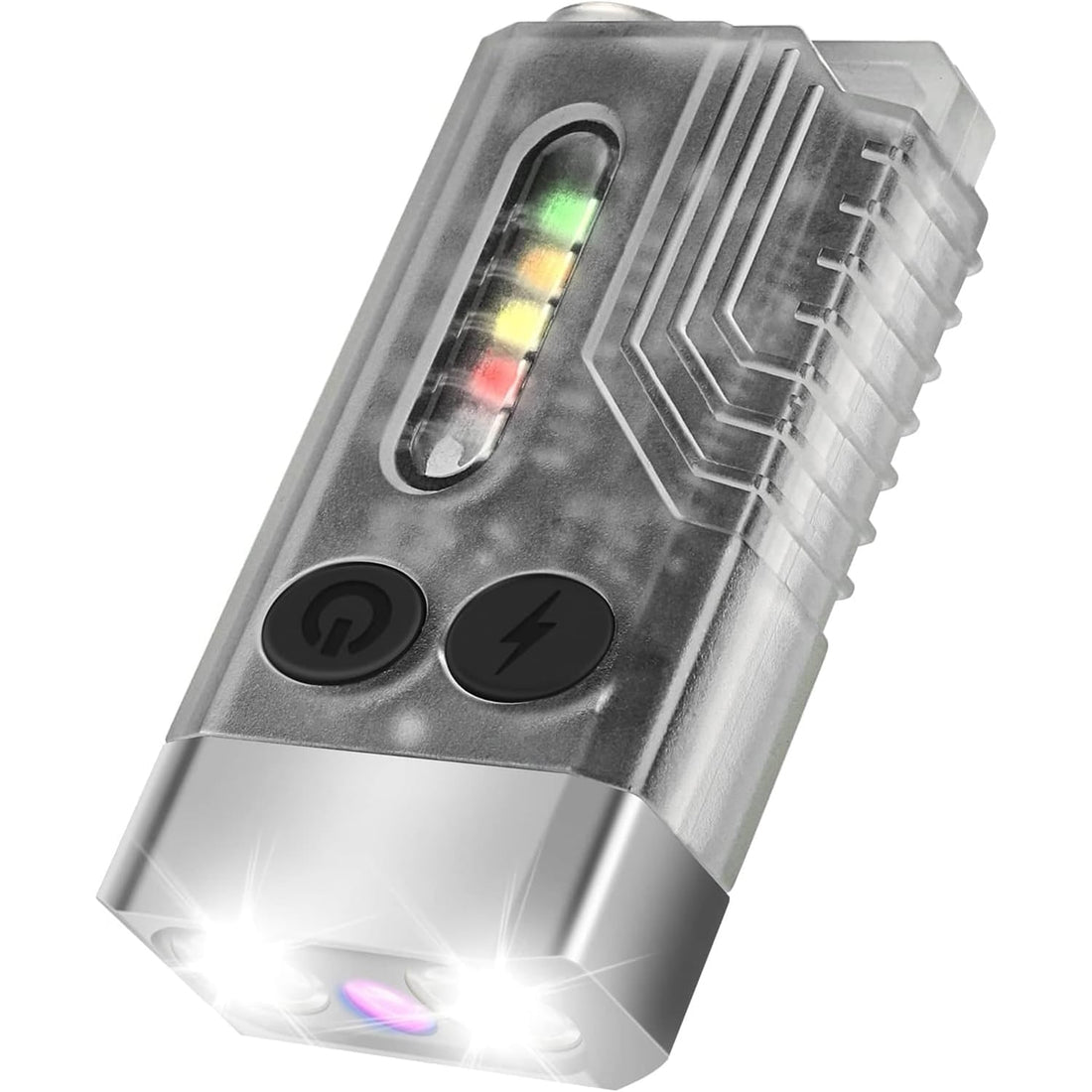 Lanterna LED Mini, 1000 LM, 12 Moduri, COB Laterala, USB-C, UV, Beep Urgență 80 dB, Magnet, 1000mAh, IPX4