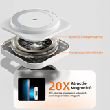 Încărcător Wireless 3 în 1 Pliabil pentru Apple, Magsafe, iPhone, iPad, AirPods, Alb