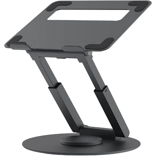 Suport Laptop Ergonomic Reglabil 360°, Portabil, Universal, Pliabil, Silicon Antiderapant, Gri D031