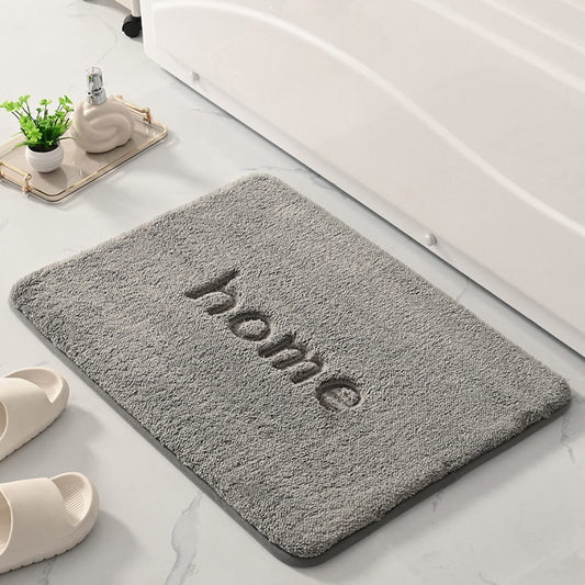 Covor Baie HOME, Spumă cu Memorie, Absorbant, Antiderapant, 50×80 cm, Alb