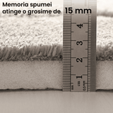 Covor Baie HOME, Spumă cu Memorie, Absorbant, Antiderapant, 50×80 cm, Alb