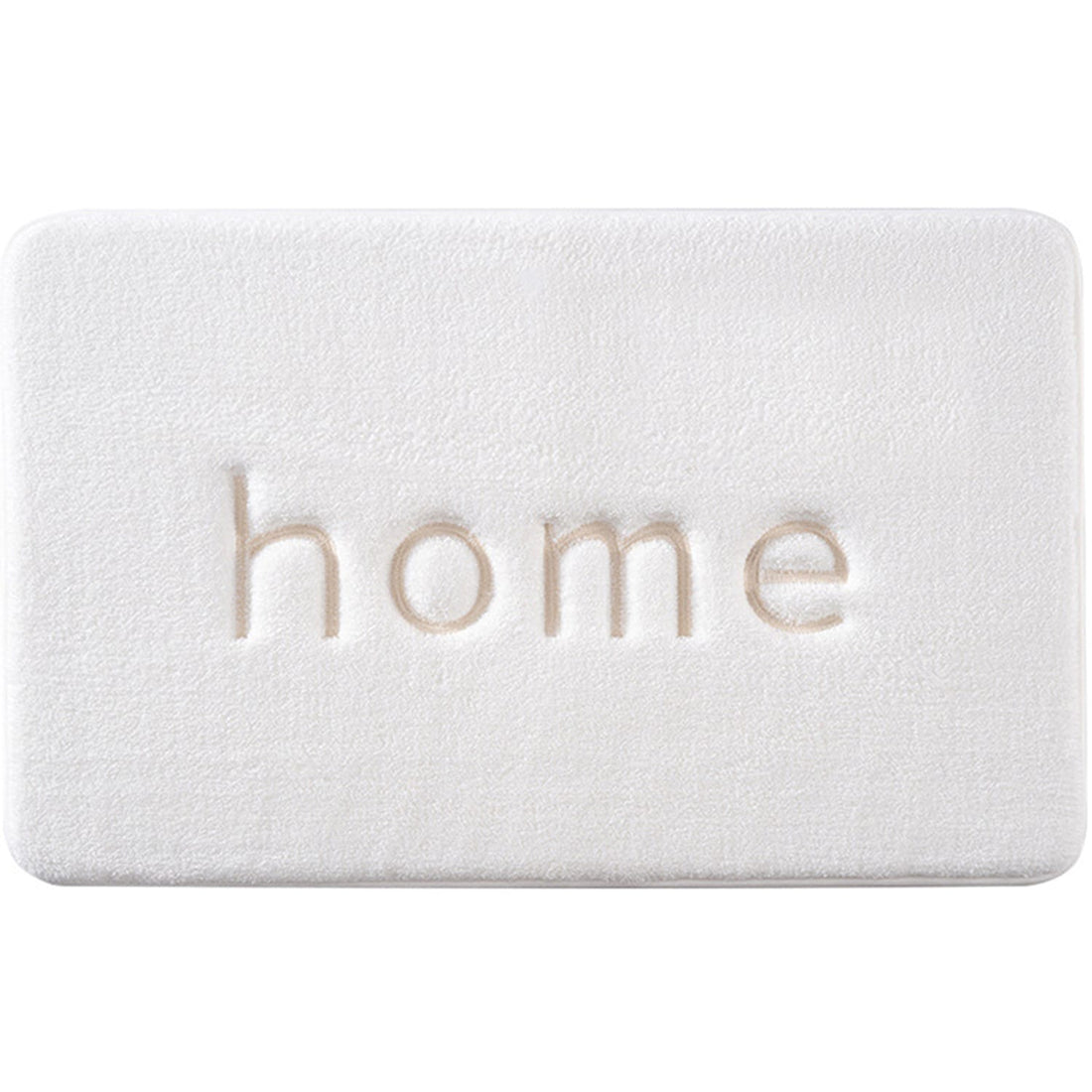 Covor Baie HOME, Spumă cu Memorie, Absorbant, Antiderapant, 50×80 cm, Alb