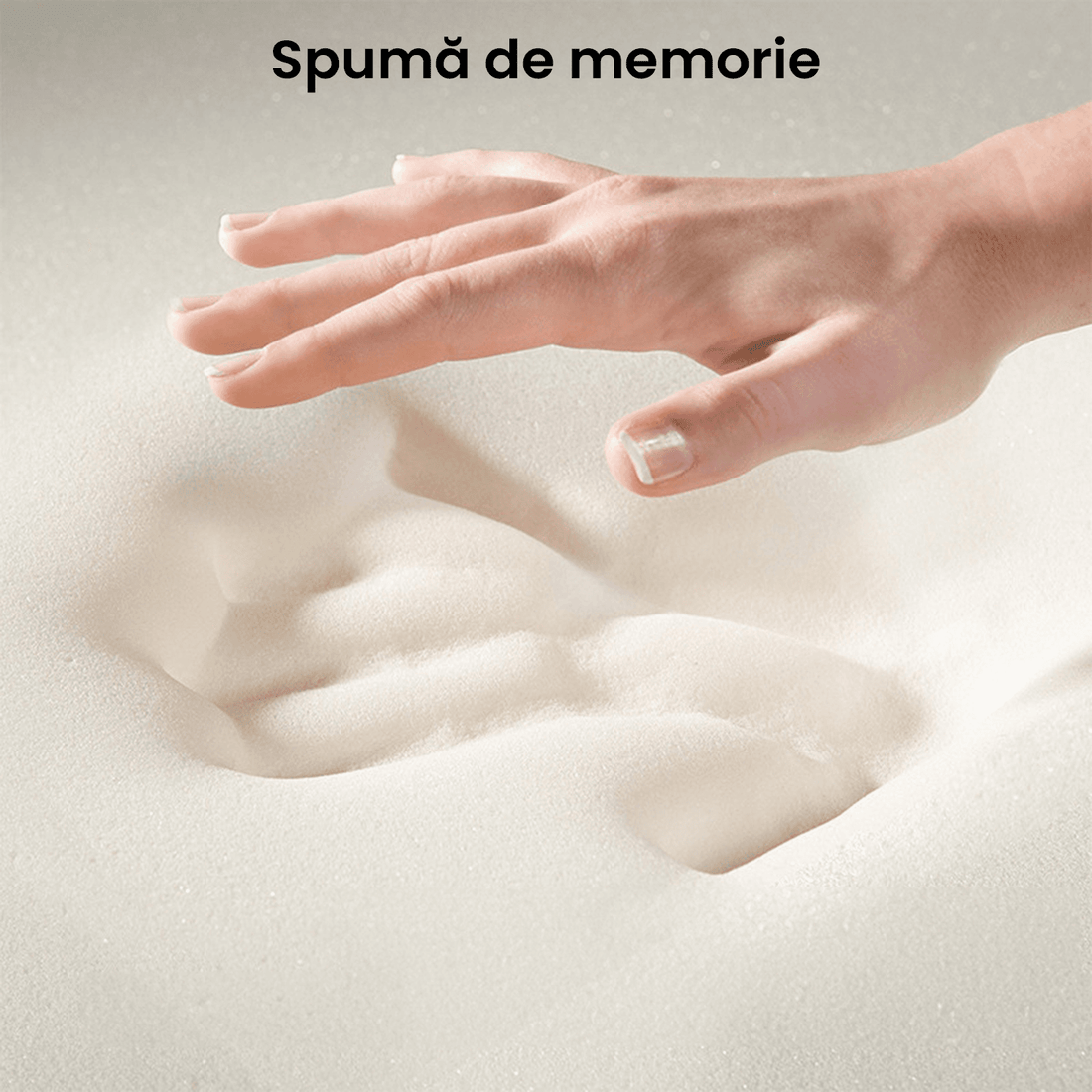 Covor Baie HOME, Spumă cu Memorie, Absorbant, Antiderapant, 50×80 cm, Alb