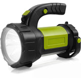 Lanterna LED Camping Reîncărcabilă, 800LM, 500m, Acumulator 3600mAh, 4 în 1, 7 Moduri, Verde/Negru