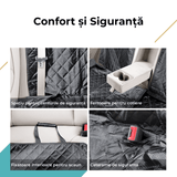 Husă auto universală pentru animale, impermeabilă, antialunecare, 133 cm, neagră