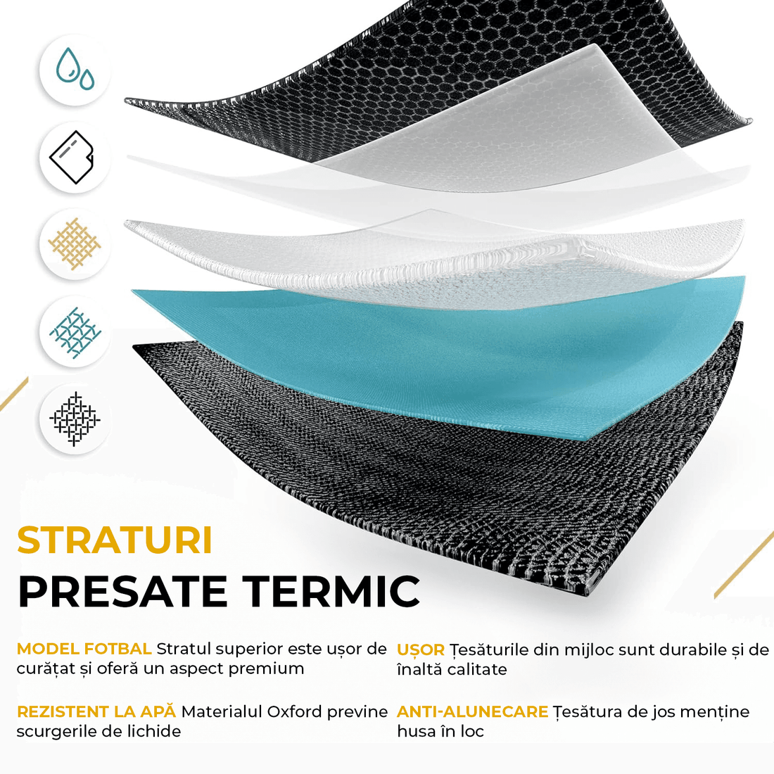 Husă auto universală pentru animale, impermeabilă, antialunecare, 143 cm, neagră.