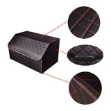 Organizator Premium pentru Portbagaj Auto, Multifuncțional, Pliabil, 54 cm, Negru/Roșu