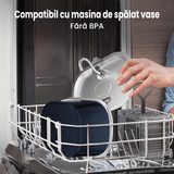 Dispenser Automat Apă pentru Pisici și Câini, 3.2 L, Oțel Inoxidabil, Filtrare Multiplu, Ultra-Silentios, Albastru