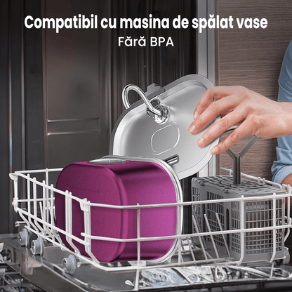 Dispenser Automat Apă pentru Pisici și Câini, 3.2 L, Oțel Inoxidabil, Filtrare Multiplu, Ultra-Silentios, Roz