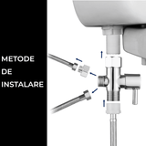 Supapă pentru Bideu cu Închidere, Adaptor T pentru Bidet 1/2” și Adaptor Extra 3/8