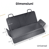 Husă auto universală pentru animale, impermeabilă, antialunecare, 133 cm, neagră
