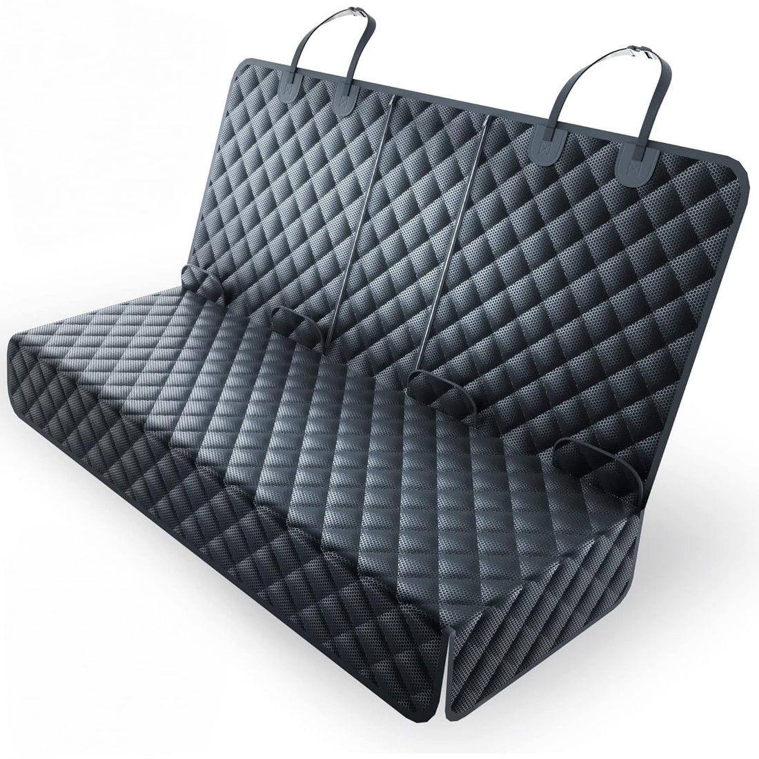 Husă scaun auto pentru animale, universală, impermeabilă și antialunecare, 125 cm, pentru câini și pisici, neagră.