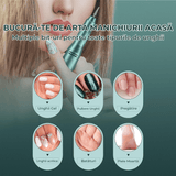 Freză unghii profesională wireless, 35.000 RPM, 4000mAh, power bank, verde